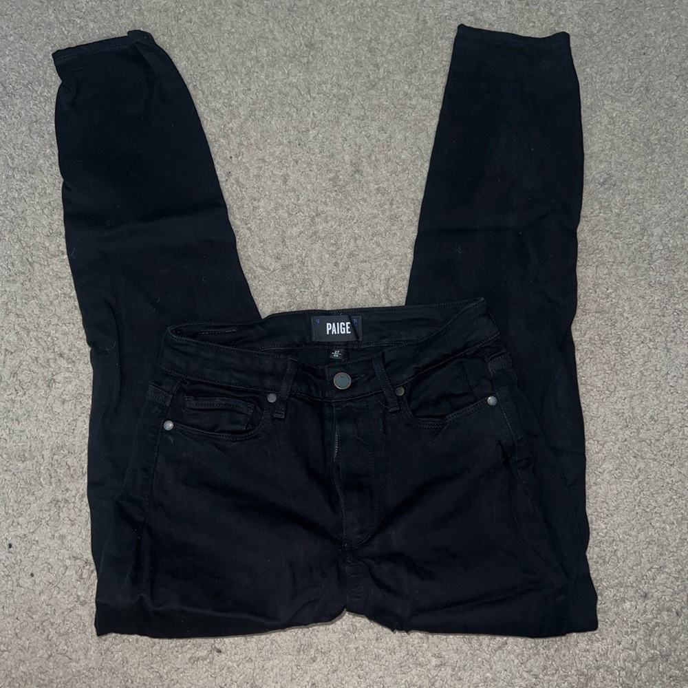 PAIGE black crop jeans